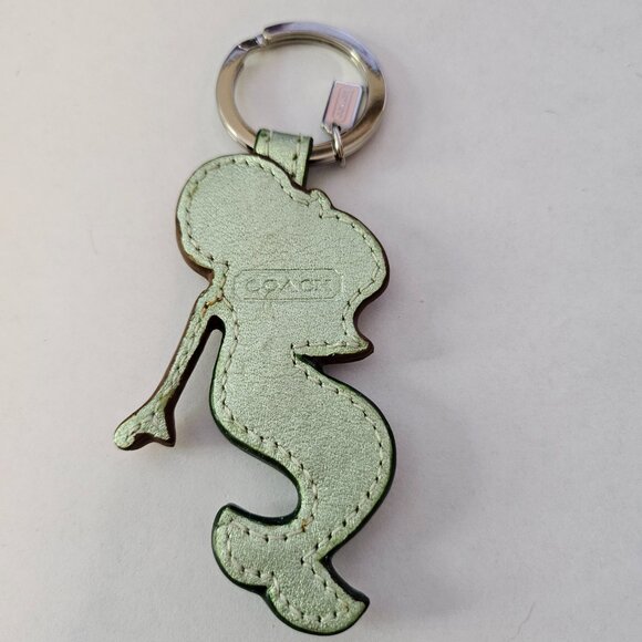Coach Sequin Tail Mermaid Charm Keyring Keychain Fob - Picture 2 of 2
